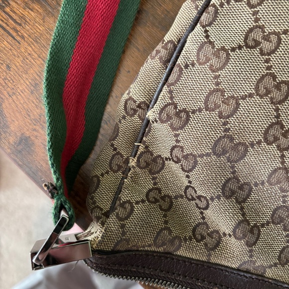 Gucci Vintage Beige and Brown GG Crossbody Bag - Picture 16 of 16
